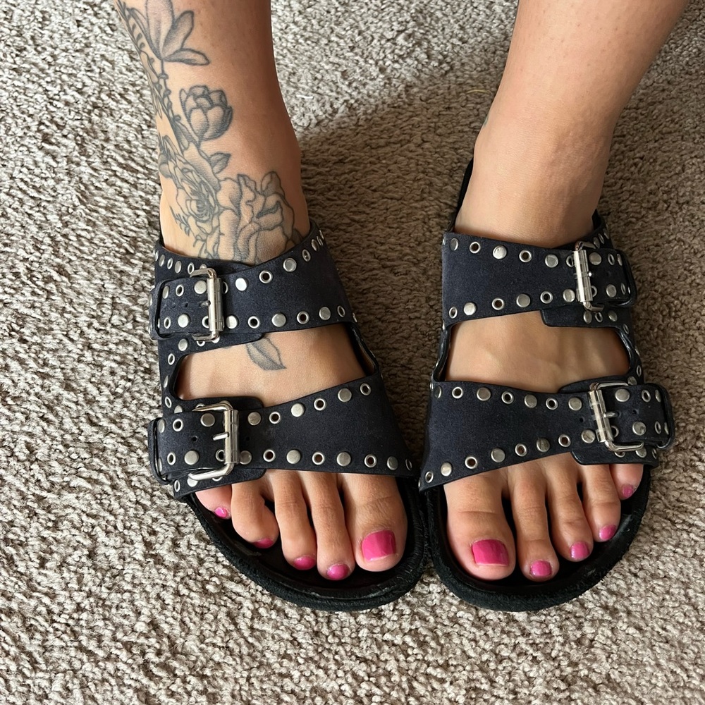 Isabel marant Lennyo stud slides